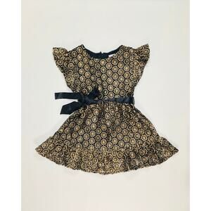 PEEK GIRLS GOLDEN DRESS SIZE 2/3